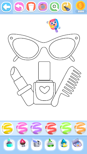 Glitter Beauty Coloring Pages