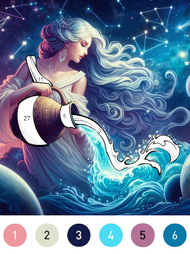 Fantasy Color By Number Game