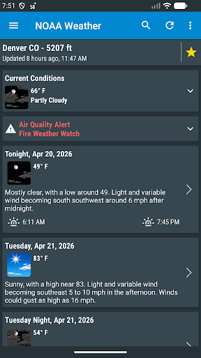 NOAA Weather & Tides
