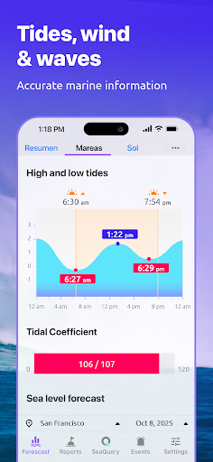 Nautide: Tides, Wind, Waves +