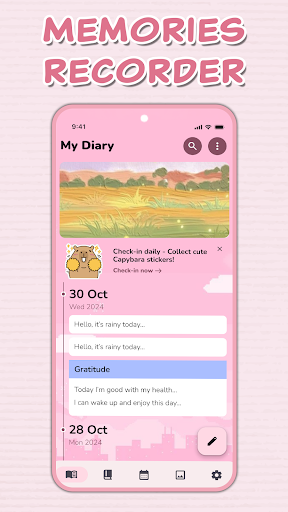 Diary with Fingerprint Lock