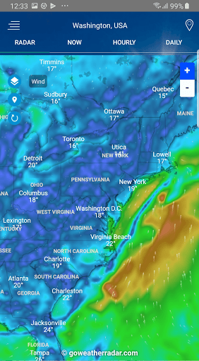 Weather Radar - Windy, rain ra