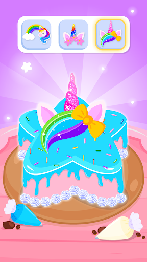 Unicorn Cake Cooking Games 2-6