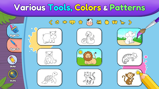 Coloring games for kids: 2-5 y