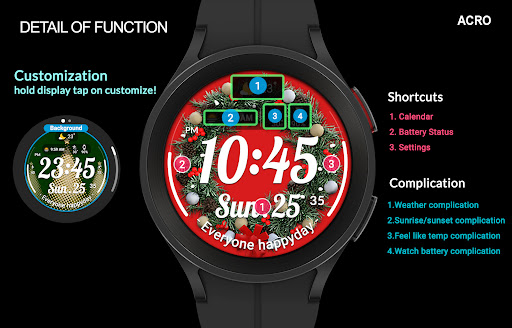 ACRO Happy Christmas Watchface
