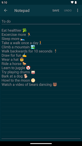 Notepad - simple notes