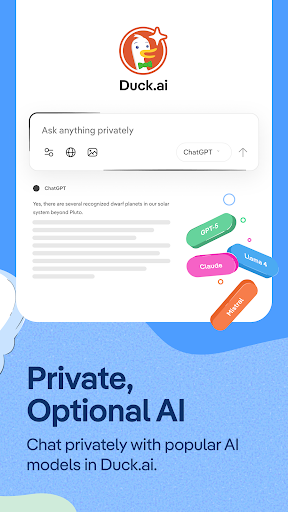 DuckDuckGo, optional Duck.ai