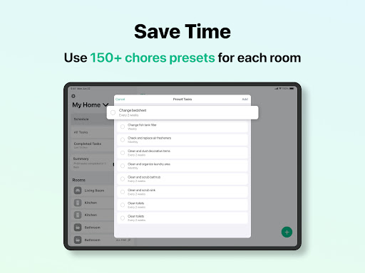 House Chores Cleaning Schedule