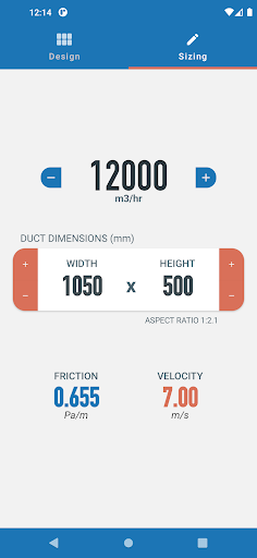 Ductulator - HVAC Duct Sizing