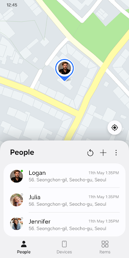 Samsung Find: Location Sharing