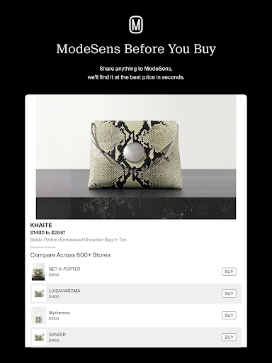 ModeSens: Purchase Assistant