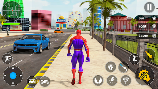 Spider Robot Hero Car Games