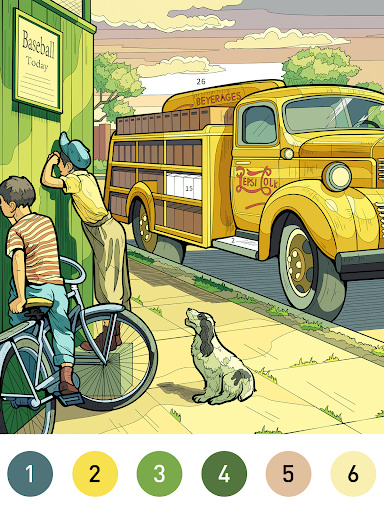 Nostalgia Color by number game