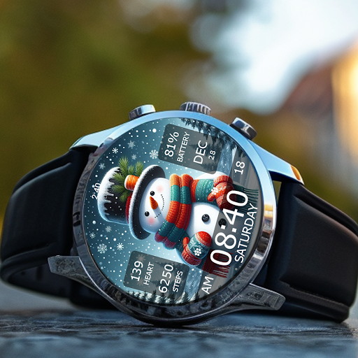 Key WF55 Snowman Watch Face