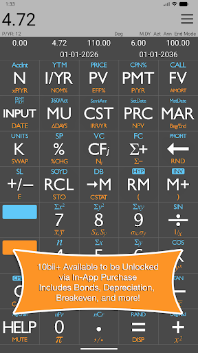 10bii Financial Calculator