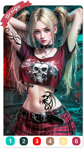 Tattoo Coloring games