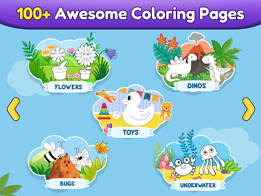 Coloring games for kids: 2-5 y
