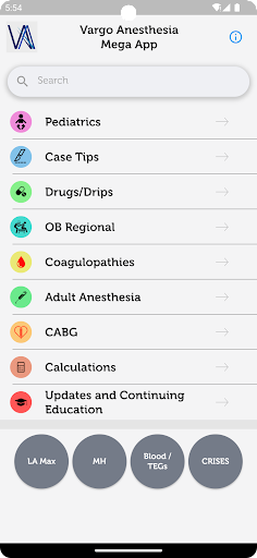 Vargo Anesthesia Mega App