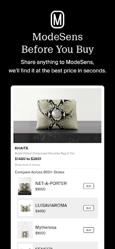ModeSens: Purchase Assistant