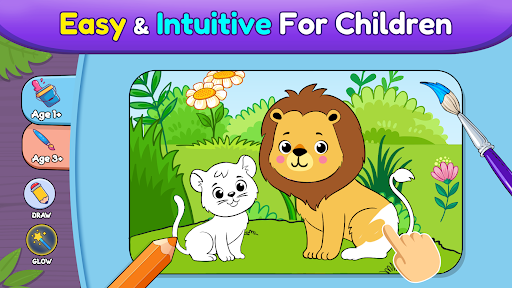 Coloring games for kids: 2-5 y