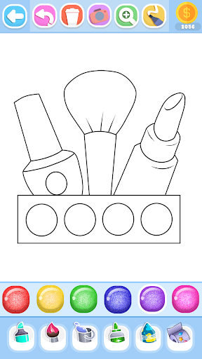 Glitter Beauty Coloring Pages