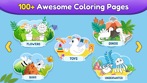 Coloring games for kids: 2-5 y