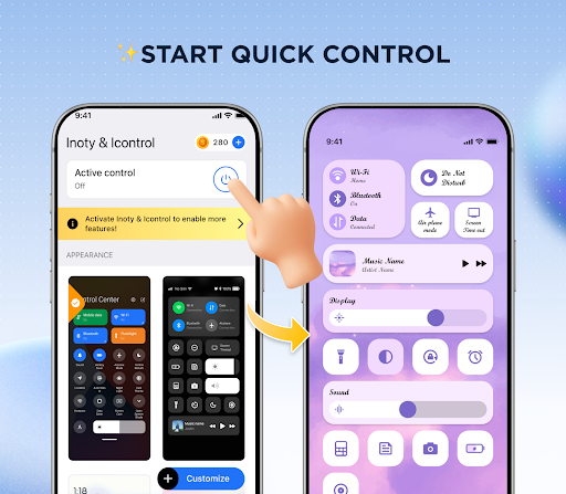 Quick Control Widgets, Themes