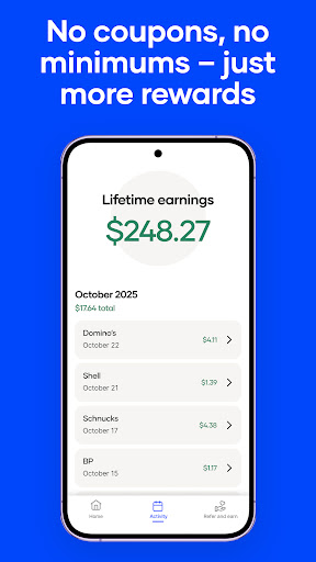 Upside: Gas & Food Cash Back