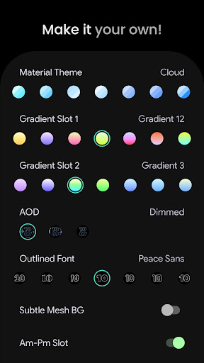Outlined Watch Face