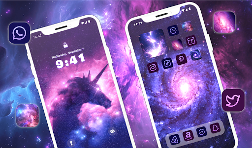 Glitter Wallpaper: Theme, Icon