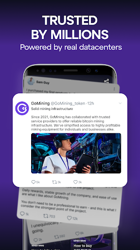 GoMining: Mining, Using BTC
