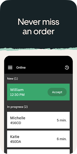 Uber Eats Orders