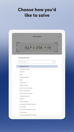 Mathway: Scan & Solve Problems