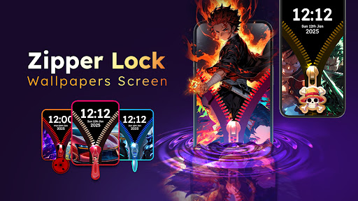Zipper Lock Wallpapers Screen