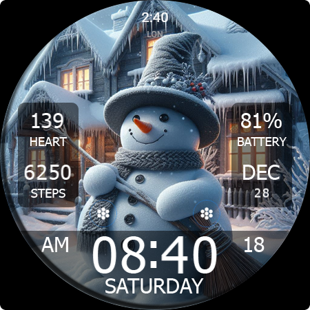 Key WF55 Snowman Watch Face