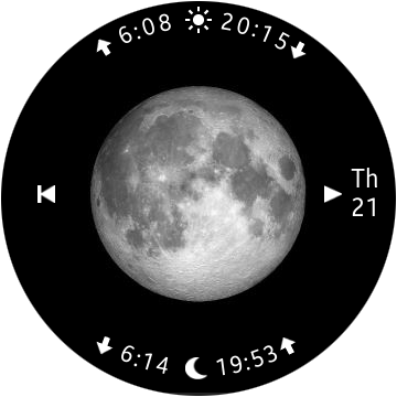 Moon Calendar Watch