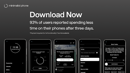 minimalist phone® Screen Time
