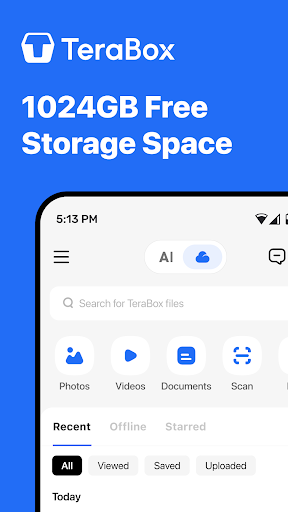 TeraBox: 1TB Cloud & AI Space