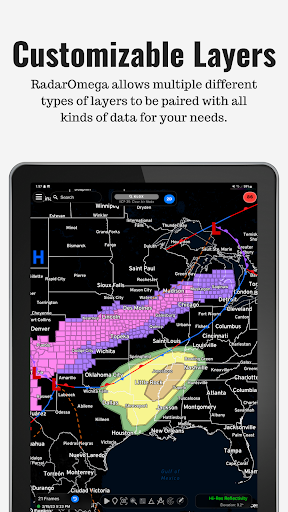 RadarOmega: Doppler Radar App