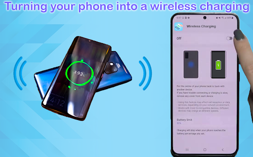 Wireless charge Phone to Phone