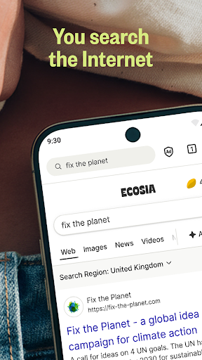Ecosia: Search to plant trees