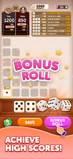 Farkle Dice Roll