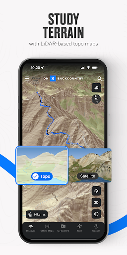 onX Backcountry Trail Maps GPS