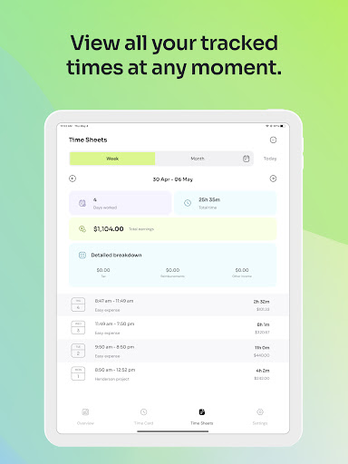 Time Clock: Easy Tracker