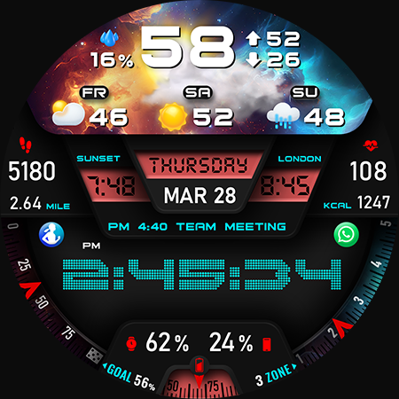 PER27 Digital Watch Face
