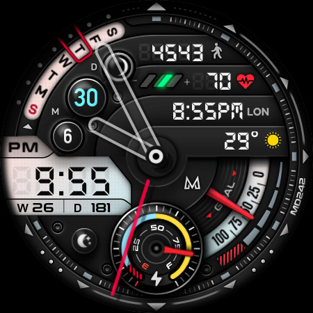 MD242 Hybrid watch face