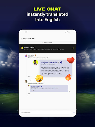 TR - Chat with Football Stars