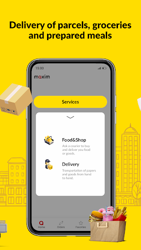 maxim — order a taxi & food
