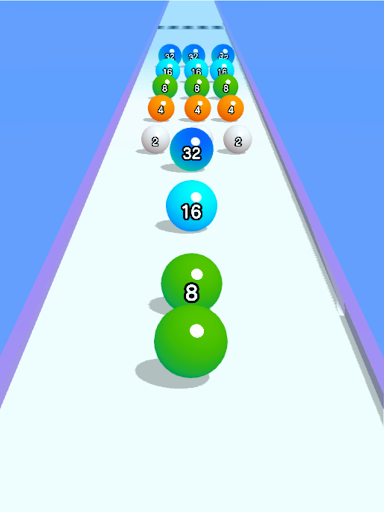 Ball Run 2048: merge number