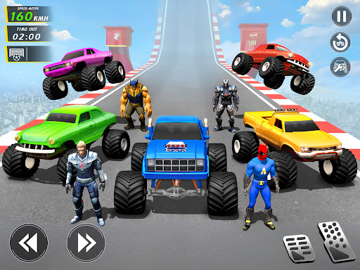 Mega Ramp Monster Truck Stunts